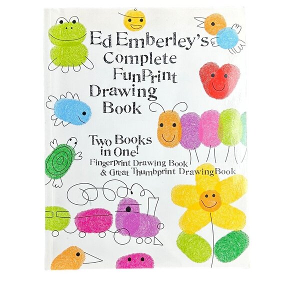 Ed Emberley's Complete Funprint Drawing Book Activity Art WorkBook - Picture 1 of 8